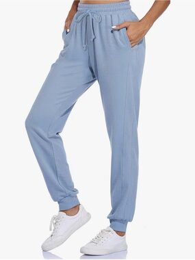 Fulbelle Light Blue Knit Joggers size Small